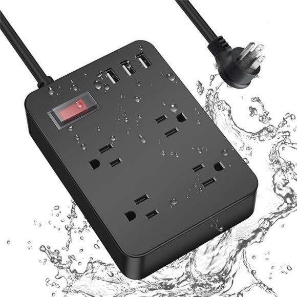 Outdoor Power Strip Weatherproof,Waterproof Surge Protector with 4 Outlets - Picture 7 of 7